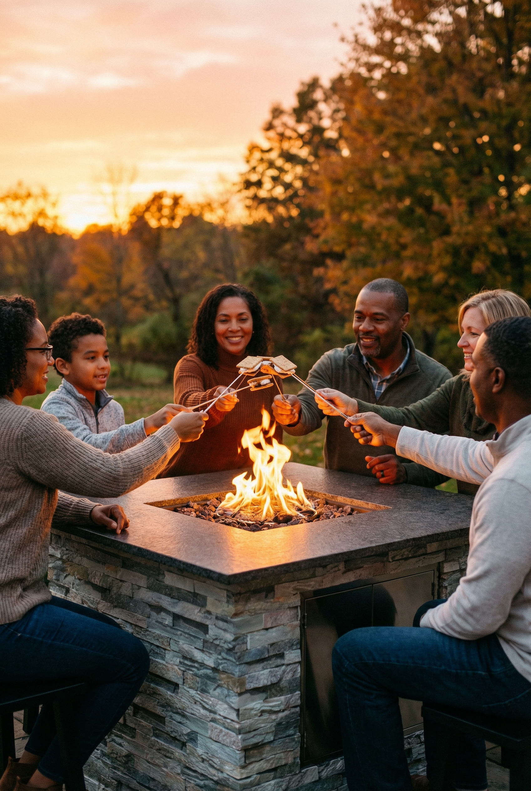 Fire Pit Table - StonehengeUS