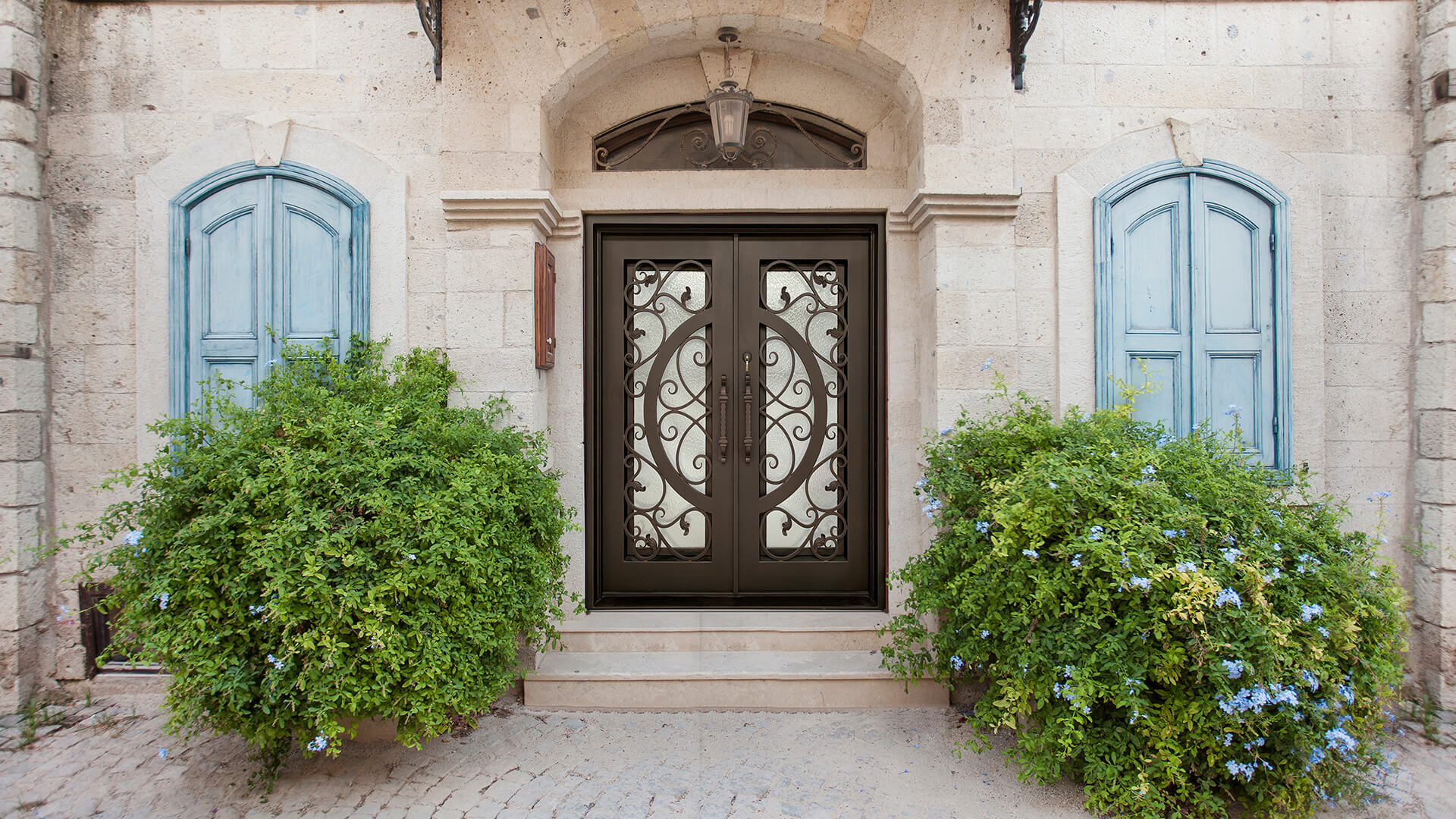 Wrought Iron Doors exterior of home