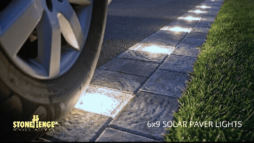 StonehengeUS solar paver lights driveway